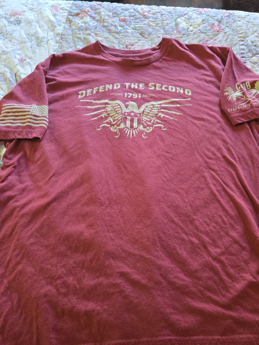 Grunt Style Defend The Second Graphic Tee - Red Men's T-Shirt